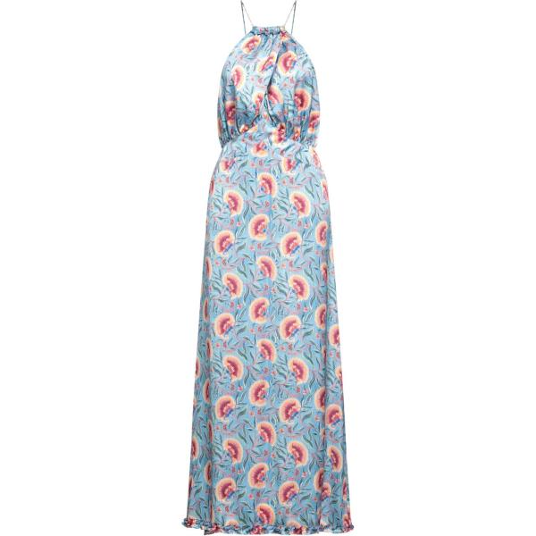 vestiti lunghi Rabanne blu a fiori