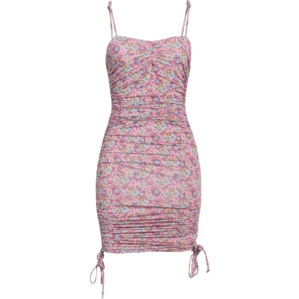 vestiti corti Chiara Ferragni rosa a fiori