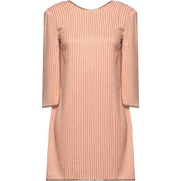 vestiti corti Elisabetta Franchi arancione tinta unita