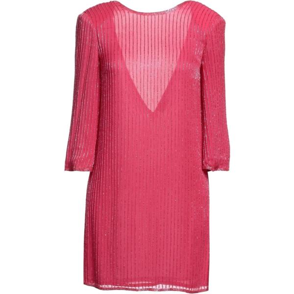 vestiti corti Elisabetta Franchi rosso tinta unita