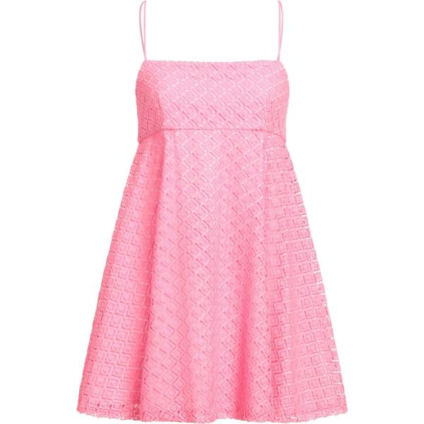 vestiti corti Amanda Uprichard rosa tinta unita