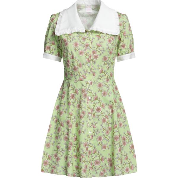 vestiti corti Loretta Caponi verde a fiori