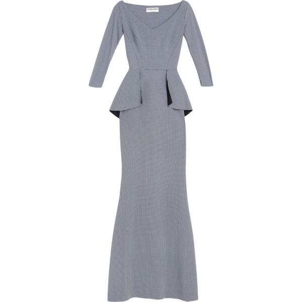 vestiti lunghi Chiara Boni La Petite Robe grigio a quadri