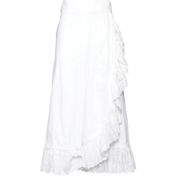 gonne lunghe Loretta Caponi bianco tinta unita