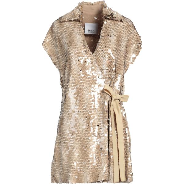 camicie a manica corta Erika Cavallini marrone tinta unita