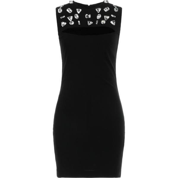 vestiti corti Dsquared2 nero tinta unita