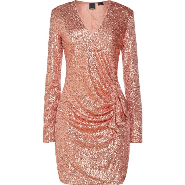 vestiti corti Pinko marrone tinta unita