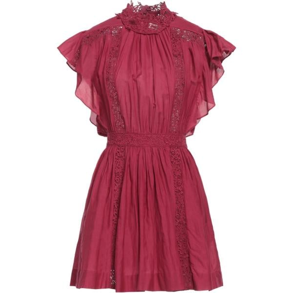 vestiti corti Marant Étoile rosso tinta unita