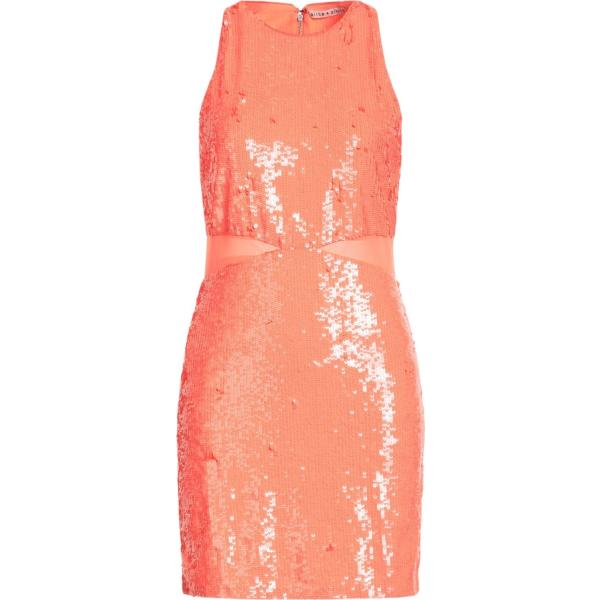 vestiti corti Alice + Olivia arancione tinta unita