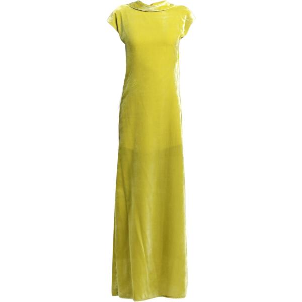 vestiti lunghi Anna Molinari Blumarine giallo tinta unita