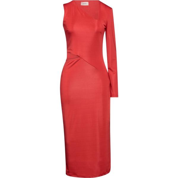 vestiti midi/longuette Vicolo rosso tinta unita