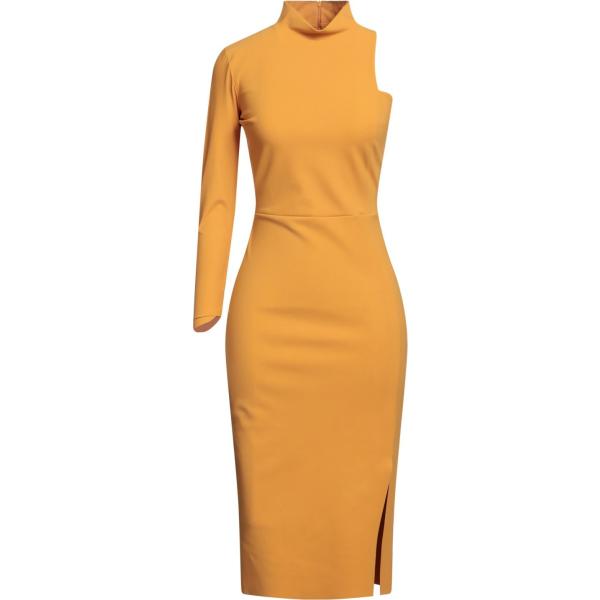 vestiti asimmetrici Chiara Boni La Petite Robe arancione tinta unita