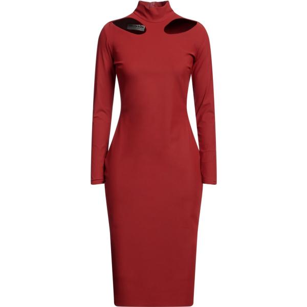 vestiti midi/longuette Chiara Boni La Petite Robe arancione tinta unita
