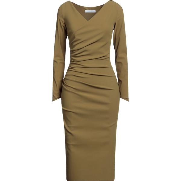 vestiti midi/longuette Chiara Boni La Petite Robe verde tinta unita