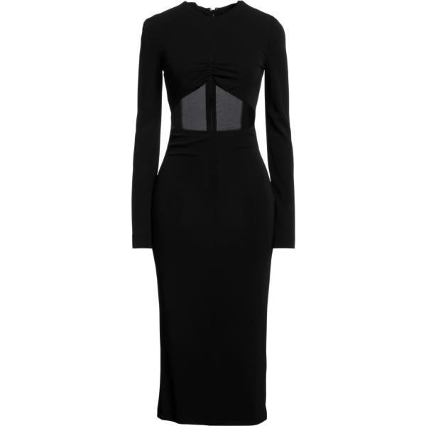 vestiti midi/longuette Dsquared2 nero tinta unita
