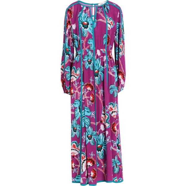 vestiti lunghi Diane Von Furstenberg rosa a fiori