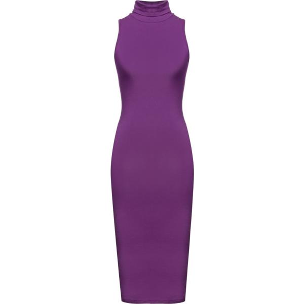 vestiti midi/longuette Mangano viola tinta unita