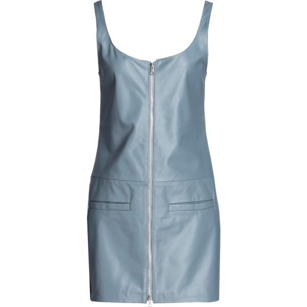 vestiti corti 8 by YOOX blu tinta unita