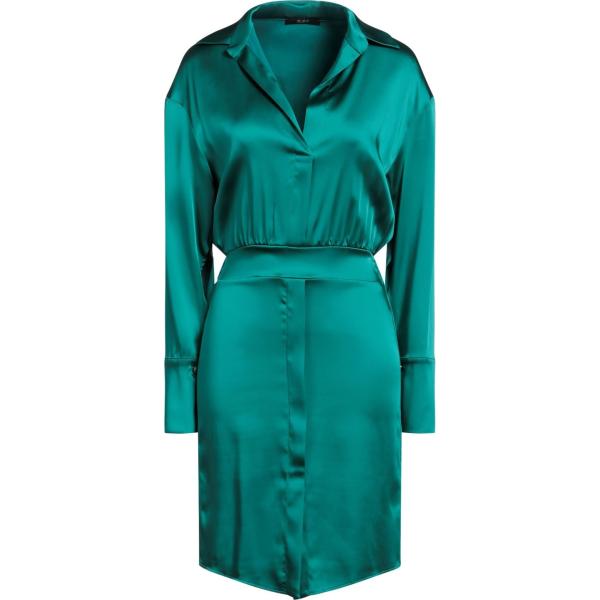 vestiti corti Carla G. verde tinta unita