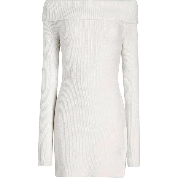 vestiti corti 8 by YOOX bianco tinta unita