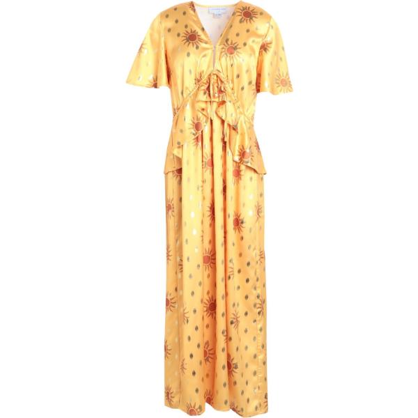 vestiti midi/longuette Never Fully Dressed giallo con stampe