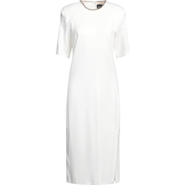 vestiti midi/longuette Just Cavalli bianco tinta unita