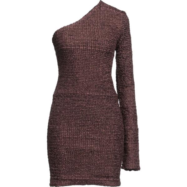 vestiti corti Nanushka marrone tinta unita