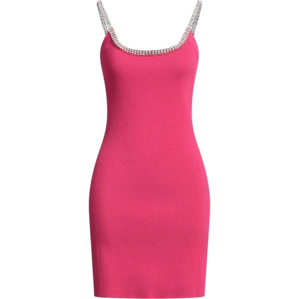 vestiti corti Rabanne rosa tinta unita