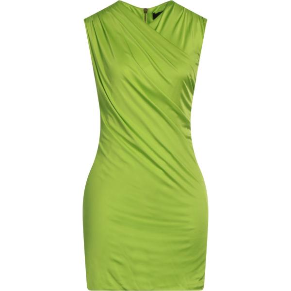 vestiti corti Versace verde tinta unita