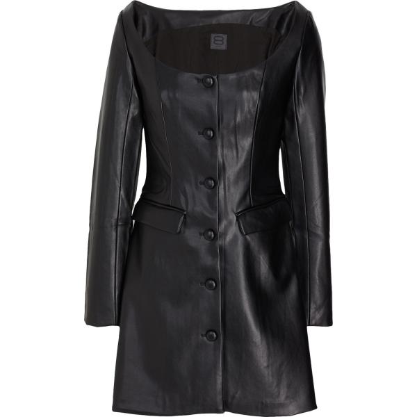 vestiti corti 8 by YOOX nero tinta unita