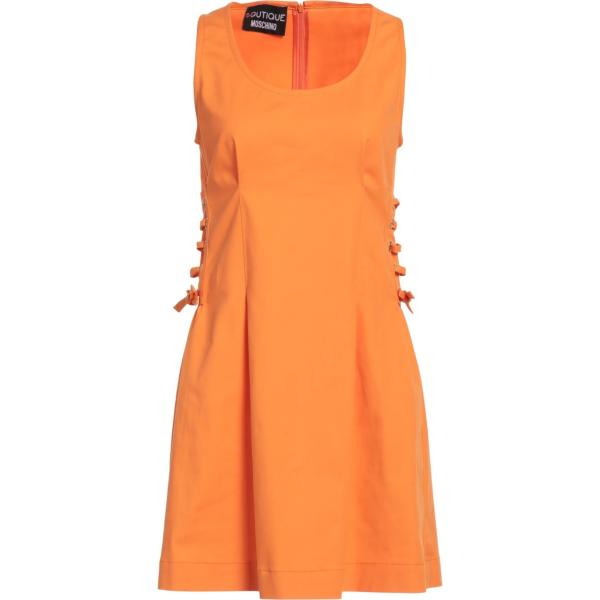 vestiti corti Boutique Moschino arancione tinta unita
