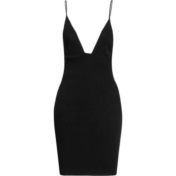 vestiti corti Dsquared2 nero tinta unita