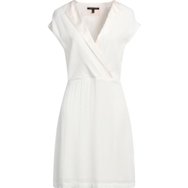 vestiti corti Armani Exchange bianco tinta unita