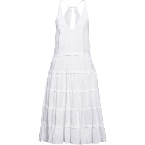 vestiti midi/longuette 120% Lino bianco tinta unita