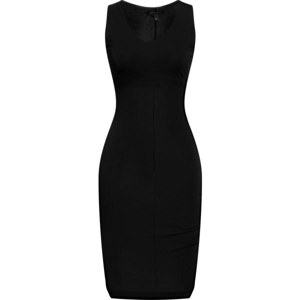 vestiti midi/longuette Armani Exchange nero tinta unita