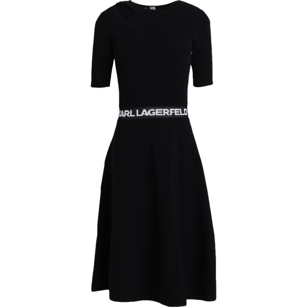 vestiti midi/longuette Karl Lagerfeld nero