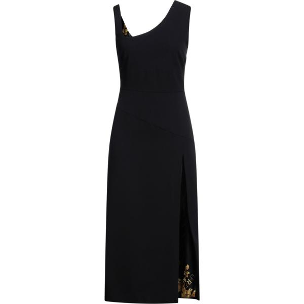 vestiti lunghi Versace Jeans Couture nero tinta unita