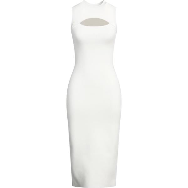 vestiti midi/longuette Vb Body Victoria Beckham bianco tinta unita