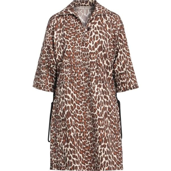 vestiti corti Tory Burch marrone animalier