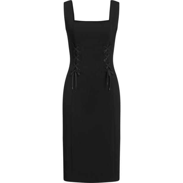 vestiti midi/longuette Moschino nero tinta unita