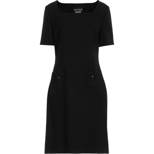 vestiti corti Boutique Moschino nero tinta unita