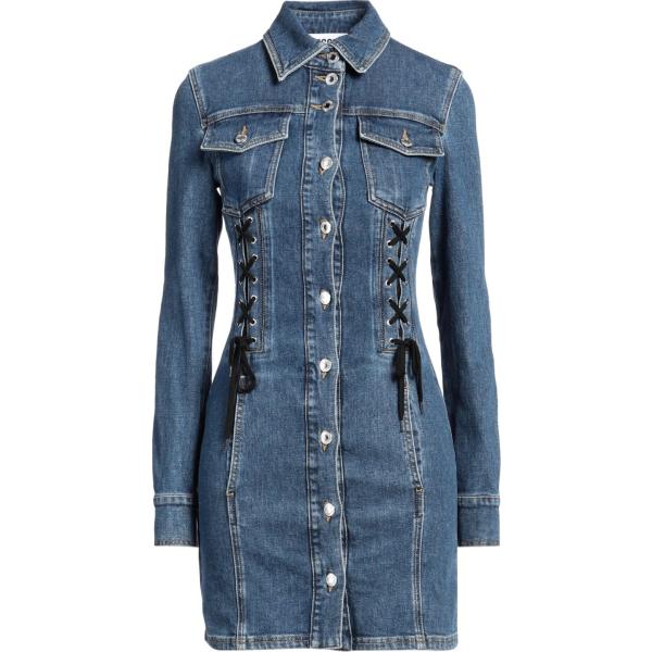 vestiti corti Moschino blu tinta unita