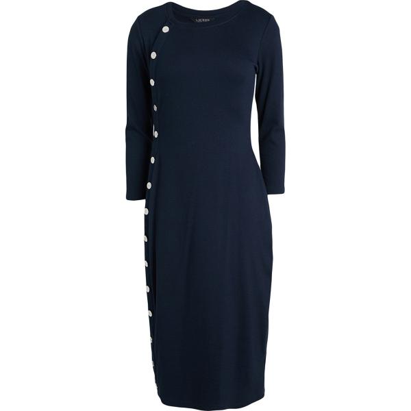 vestiti midi/longuette Lauren Ralph Lauren blu tinta unita