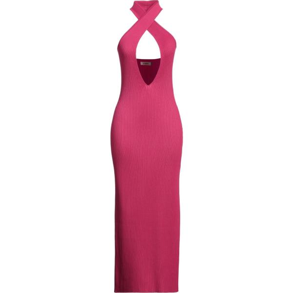 vestiti lunghi Misbhv rosa tinta unita