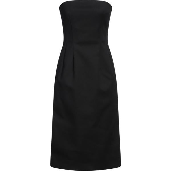 vestiti midi/longuette Sportmax nero tinta unita