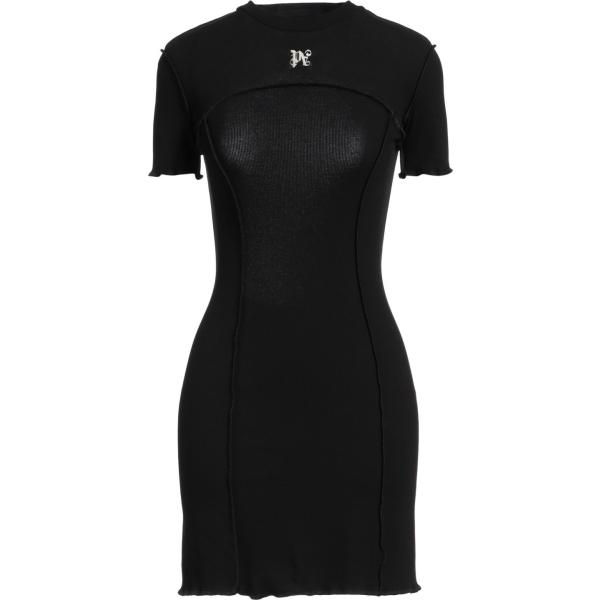 vestiti corti Palm Angels nero tinta unita