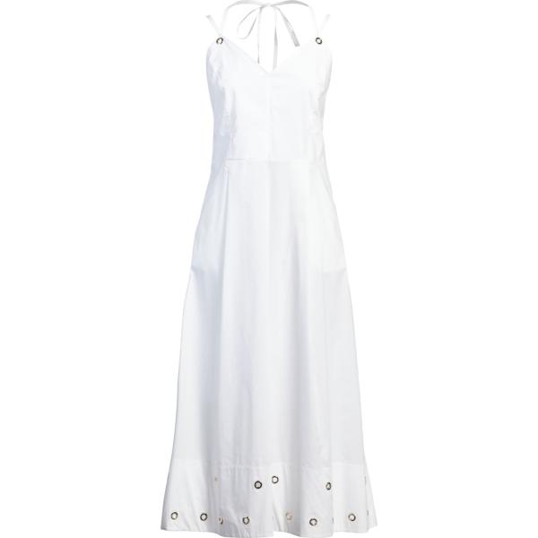 vestiti midi/longuette ICONA by KAOS bianco tinta unita