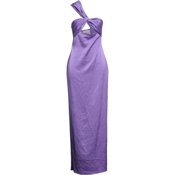 vestiti lunghi Nanushka viola tinta unita