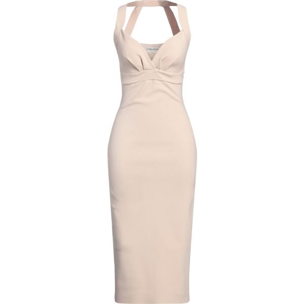 vestiti midi/longuette Chiara Boni La Petite Robe marrone tinta unita