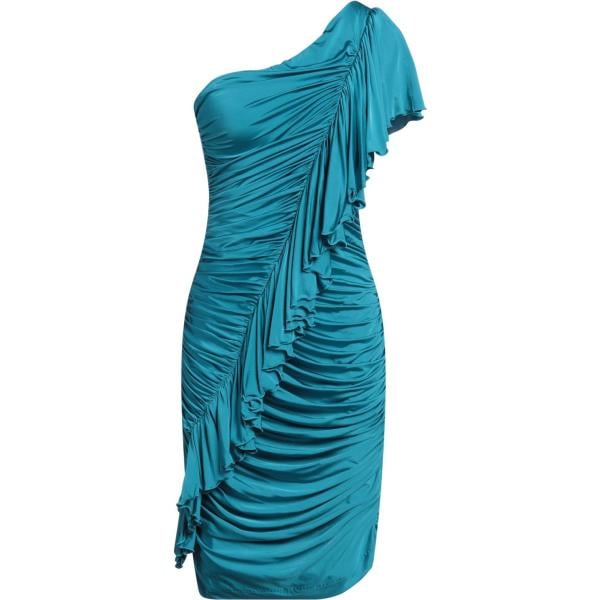 vestiti asimmetrici Chiara Boni La Petite Robe blu tinta unita